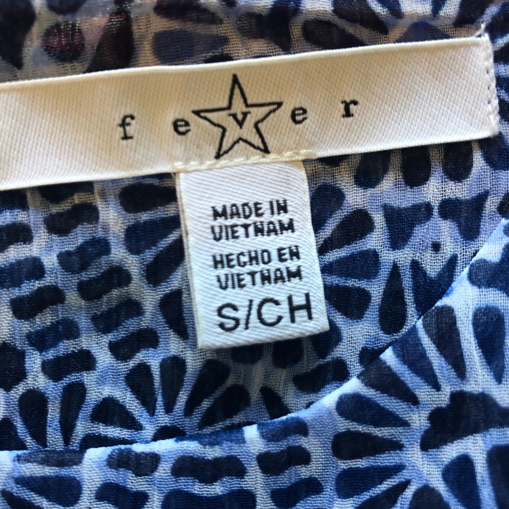 Fever sleeveless navy print tunic - Picture 6 of 7